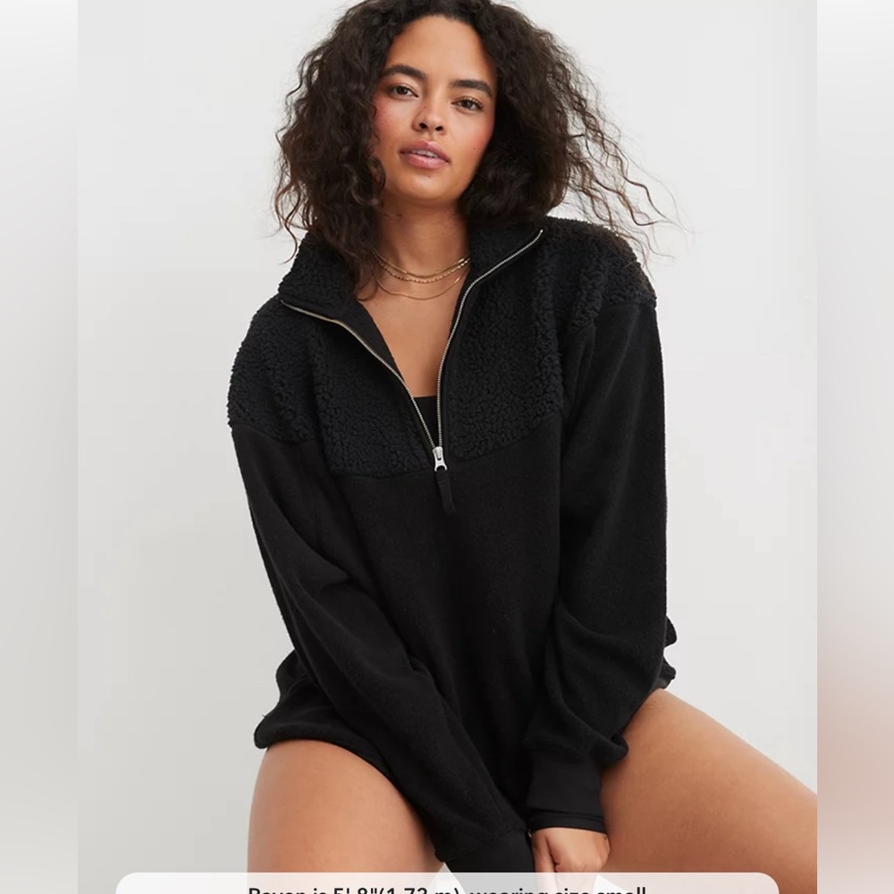 Aerie Hometown Quarter Zip Sweatshirt